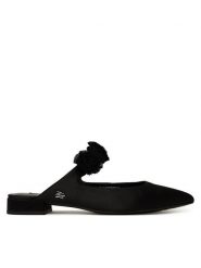 KARL LAGERFELD Klapki Kerrie KL40154 Czarny. Czarne klapki KARL LAGERFELD, bez wzorów, z materiału, bez obcasa. Za 679.99 zł.