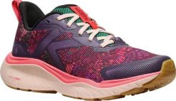 Buty damskie Keen Leiki Speed plum perfect/floral niskie. Brązowe trekkingi 909, z materiału, trekkingowe. Za 443.99 zł.