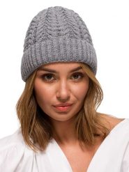 Be Wear Czapka w kolorze szarym rozmiar: onesize. Szare czapki Be Wear, bez wzorów, ze splotem. Za 43.78 zł.