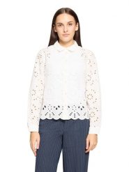 CARTOON Bluzka w kolorze białym rozmiar: 38. Białe bluzki Cartoon, bez wzorów, z bawełny, bez kołnierzyka, bez ramiączek. Za 130.99 zł.