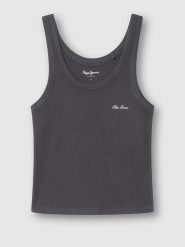 Pepe Jeans Top w kolorze czarnym rozmiar: XL. Czarne topy Pepe Jeans, xl, bez wzorów, z jeansu, bez kołnierzyka, bez ramiączek. Za 57.20 zł.