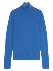 Perfect Cashmere Kaszmirowy golf "Bise" w kolorze niebieskim rozmiar: S. Niebieskie golfy Perfect Cashmere, s, bez wzorów, z kaszmiru, bez ramiączek. Za 347.99 zł.