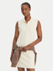 Kappa Sukienka codzienna Ivanka 332D7MW Écru Regular Fit. Sukienki Kappa, na co dzień, s, bez wzorów, z bawełny, bez kołnierzyka, bez ramiączek, proste. Za 149.99 zł.