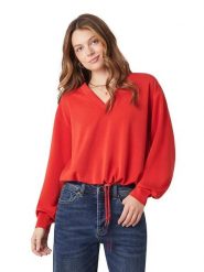 Scotch & Soda Bluzka w kolorze czerwonym rozmiar: L. Czerwone bluzki Scotch & Soda, l, bez wzorów, bez kołnierzyka, bez ramiączek. Za 143.99 zł.