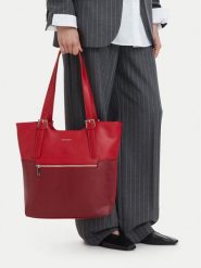 Lasocki Torebka CEO-LSK-L-004-10 Czerwony. Czerwone shopper Lasocki, bez wzorów, ze skóry, bez dodatków. Za 199.99 zł.