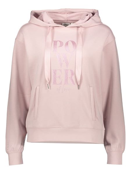 ONLY Bluza w kolorze jasnoróżowym rozmiar: L. Różowe bluzy Only, l, bez wzorów, z materiału, bez kaptura. Za 127.05 zł.