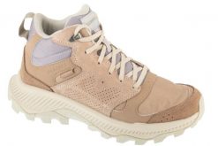 Buty trekkingowe damskie, Tempo Sol Mid WP. Brązowe trekkingi Merrell, z materiału, trekkingowe. Za 379.99 zł.