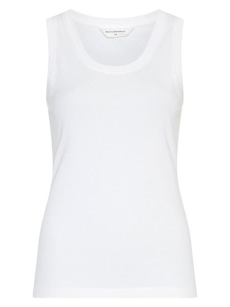 MOSS COPENHAGEN Top w kolorze białym rozmiar: XS/S. Białe topy Moss Copenhagen, s, bez wzorów, bez kołnierzyka, bez ramiączek. Za 104.95 zł.