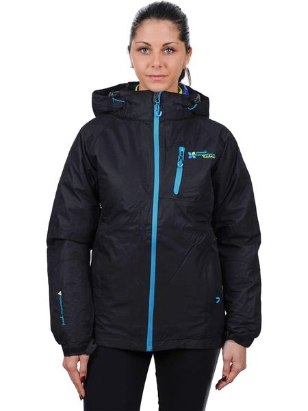 Peak Mountain Kurtka narciarska 3w1 "Acixi" w kolorze czarno-fioletowym rozmiar: M. Czarne kurtki narciarskie Peak Mountain, m, bez wzorów, bez kaptura, narciarskie. Za 406.57 zł.