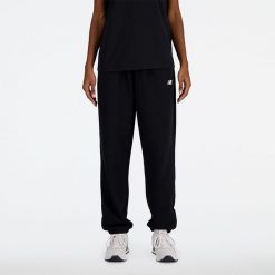 Spodnie damskie New Balance WP41500BK – czarne. Czarne spodnie dresowe New Balance, s, bez wzorów, z bawełny. Za 249.99 zł.