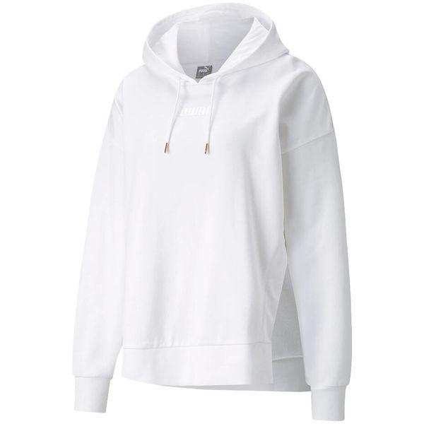 Bluza damska Puma HER Hoodie TR biała. Białe bluzy Puma, l, bez wzorów, z bawełny, z kapturem. Za 129.00 zł.