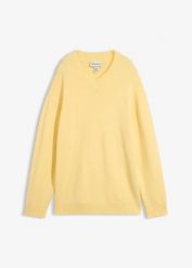 Sweter z mieszanki wiskozy. Brązowe swetry bonprix, bez wzorów, z wiskozy, bez ramiączek. Za 129.99 zł.