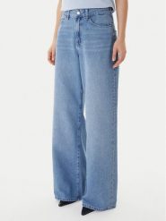 KARL LAGERFELD Jeansy B1W10047 Niebieski Wide Leg. Niebieskie jeansy KARL LAGERFELD, bez wzorów. Za 999.99 zł.