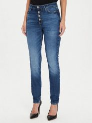 Guess Jeansy W4YA28 D5DD4 Granatowy Slim Fit. Niebieskie jeansy Guess, z aplikacjami. Za 269.99 zł.