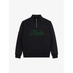 MANTO bluza ONE czarna. Czarne bluzy MANTO, bez wzorów, bez kaptura. Za 279.00 zł.