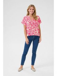 Kaffe Bluzka w kolorze różowym rozmiar: 38. Różowe bluzki Kaffe, bez wzorów, z wiskozy, bez kołnierzyka, bez ramiączek. Za 69.99 zł.