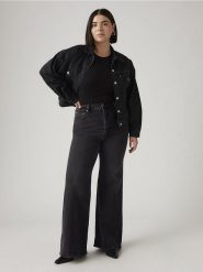 Levi's Dżinsy "Ribcage" - Flared fit - w kolorze antracytowym rozmiar: W32/L34. Czarne jeansy Levi's®, l, z aplikacjami, z podwyższonym stanem. Za 238.25 zł.