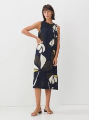 Someday Sukienka w kolorze granatowym rozmiar: 36. Niebieskie sukienki someday., na co dzień, bez wzorów, z wiskozy, bez kołnierzyka, bez ramiączek, midi, proste. Za 169.95 zł.