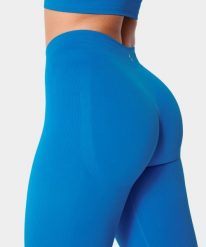 Legginsy bezszwowe z push-up dla kobiet na siłownię Carpatree Eris. Niebieskie legginsy Carpatree, m, bez wzorów, z dzianiny, z podwyższonym stanem, na fitness i siłownię. Za 175.99 zł.