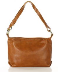 Shopperka skórzana MARCO MAZZINI camelowa 414a. Shopper bez wzorów, ze skóry, do ręki, bez dodatków. Za 440.99 zł.