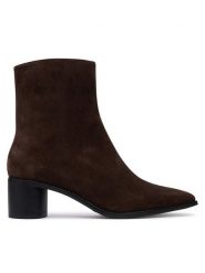 Vagabond Shoemakers Botki Fay 6100-040-31 Brązowy ciemny. Brązowe botki Vagabond Shoemakers, bez wzorów, ze skóry, bez obcasa, na słupku, bez zapięcia. Za 694.99 zł.