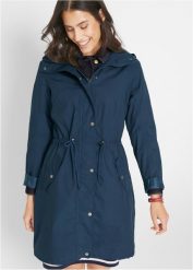 Kurtka parka z kapturem. Niebieskie kurtki bonprix, z kapturem. Za 229.99 zł.