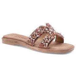 Różowe Klapki Alma En Pena Eleganckie Obuwie Damskie. Czerwone klapki Alma en Pena, z aplikacjami, bez obcasa. Za 529.00 zł.