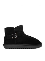 DeeZee Śniegowce MXPZ-21-BLACK SU Czarny. Czarne trapery i śniegowce DeeZee, ze skóry. Za 229.99 zł.