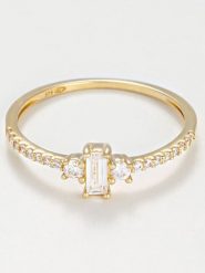 OR ÉCLAT Złoty pierścionek "Iriss" z cyrkoniami rozmiar: 56. Żółte pierścionki OR ÉCLAT, z cyrkonią, złote. Za 869.99 zł.