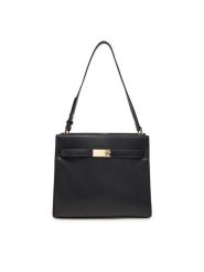 Tommy Hilfiger Torebka Heritage Shoulder Bag AW0AW17182 Czarny. Czarne torebki klasyczne TOMMY HILFIGER, bez wzorów, ze skóry, bez dodatków. Za 339.99 zł.