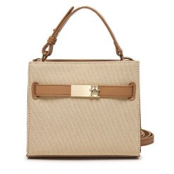 Torebka Tommy Hilfiger. Brązowe torebki klasyczne TOMMY HILFIGER, bez wzorów, bez dodatków. Za 449.99 zł.