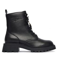 Trapery Pepe Jeans. Czarne trapery i śniegowce Pepe Jeans, z jeansu. Za 669.99 zł.