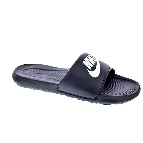 Klapki damskie Nike Victori One Slide. Czarne klapki Nike, bez wzorów, bez obcasa. Za 149.99 zł.