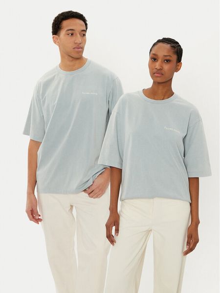Filling Pieces T-Shirt Unisex 7441378 Zielony Boxy Fit. Zielone t-shirty Filling Pieces, xl, bez wzorów, z bawełny, bez kołnierzyka, bez ramiączek. Za 139.99 zł.