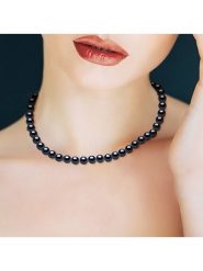 Mitzuko Naszyjnik perłowy w kolorze tahiti - dł. 42 cm rozmiar: onesize. Czarne naszyjniki Mitzuko, z perłą, srebrne. Za 695.99 zł.