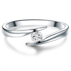 Trilani Srebrny pierścionek srebro wysokiej próby Topaz srebrny Pierścionki 1 ct Damski. Szare pierścionki Trilani, z topazem, srebrne. Za 278.99 zł.