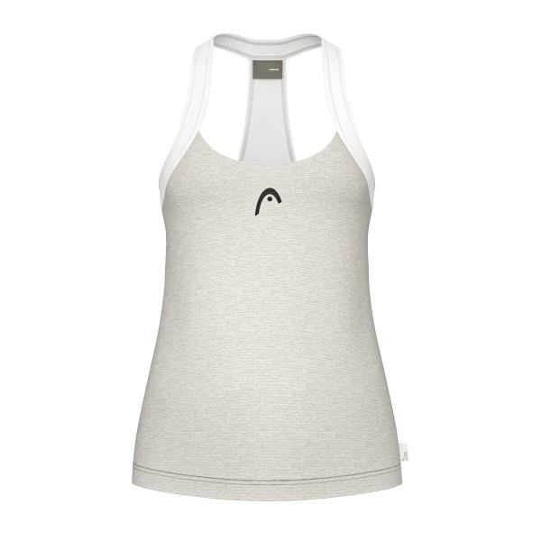 Damski tank top Head Play Tech. Brązowe topy Head, bez wzorów, bez kołnierzyka, bez ramiączek. Za 351.00 zł.