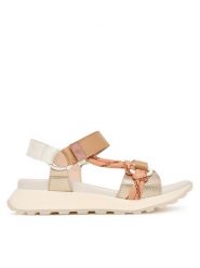 Hispanitas Sandały CHV264869 C003 Złoty. Żółte sandały Hispanitas, bez wzorów, ze skóry, bez obcasa, na płaskiej podeszwie, bez zapięcia. Za 569.99 zł.