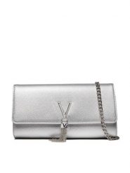 Valentino Torebka Divina VBS1R401G Srebrny. Szare torebki klasyczne Valentino, bez wzorów, ze skóry, bez dodatków. Za 289.99 zł.