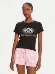 Juicy Couture Piżama Sleepover Club JCLPJ225501 Różowy Regular Fit. Czerwone piżamy Juicy Couture, bez wzorów, z syntetyku, bez ramiączek. Za 219.99 zł.