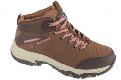 Buty trekkingowe damskie, Trego - Trail Destination. Brązowe trekkingi Skechers, z materiału, trekkingowe. Za 349.99 zł.