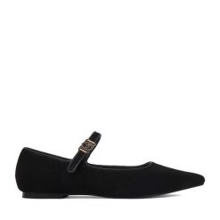 Baleriny MEXX. Czarne baleriny Mexx, bez wzorów, bez obcasa. Za 299.99 zł.