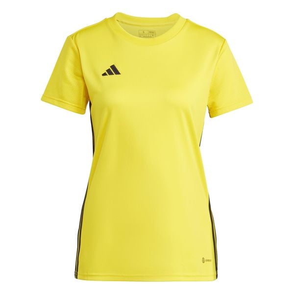 Koszulka damska adidas Tabela 23 Jersey. Czarne bluzki Adidas, m, bez wzorów, z jersey, sportowe, bez kołnierzyka, bez ramiączek. Za 65.00 zł.