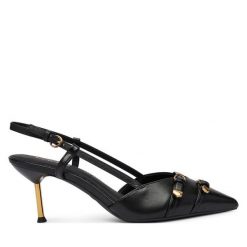 Szpilki Tamaris. Czarne szpilki Tamaris, bez wzorów, bez obcasa, na szpilce, bez zapięcia. Za 379.99 zł.