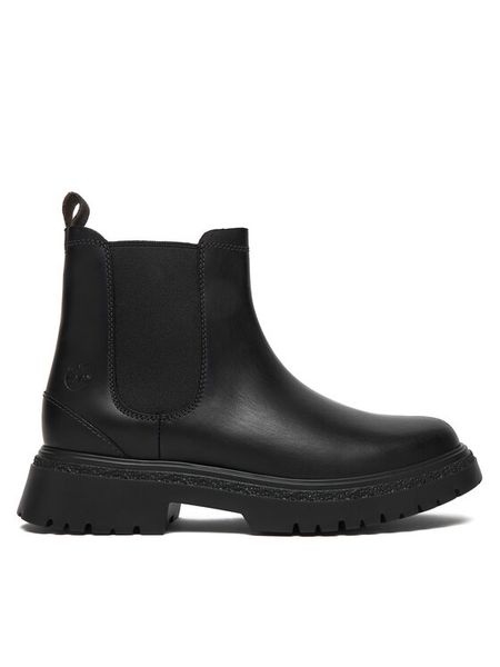Timberland Sztyblety Valley Chelsea TB0A42BXW021 Czarny. Czarne botki Timberland, bez wzorów, ze skóry, bez obcasa, na płaskiej podeszwie, bez zapięcia. Za 779.99 zł.