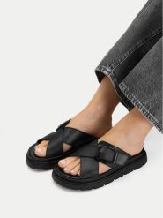 G-Star Raw Klapki CEO-WI16-MARS-02 Czarny. Czarne klapki G-Star, bez wzorów, ze skóry, bez obcasa. Za 133.99 zł.