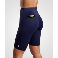 Legginsy do tenisa/padla damskie. Niebieskie legginsy NORDICDOTS, l, bez wzorów, z elastanu. Za 235.00 zł.