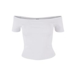 Damski/żebrowany Organiczny Top Na Ramiączkach. Białe topy Urban Classics, xl, bez wzorów, bez kołnierzyka, bez ramiączek. Za 46.99 zł.