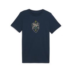 Młodzieżowa koszulka z logo Neymar JR „BNA” PUMA Marine Blue Sand Dune Beige. Brązowa bluzki Puma, m, bez wzorów, marine, bez kołnierzyka, bez ramiączek. W wyprzedaży za 159.00 zł.