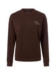 Marie Lund Bluza Kobiety Materiał dresowy brązowy, XS. Brązowe bluzy Marie Lund, xs, bez wzorów, z bawełny, bez kaptura. Za 139.95 zł.